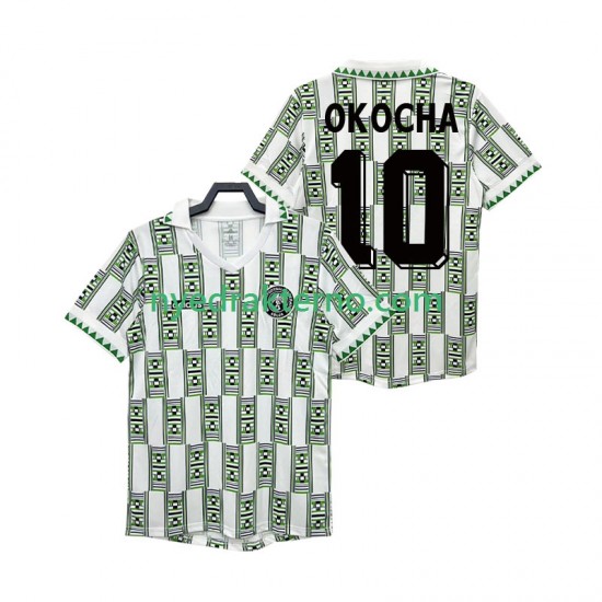 Nigeria Fotballdrakt OKOCHA 10 Retro Herre Bortedraktsett 1994 Kortermet