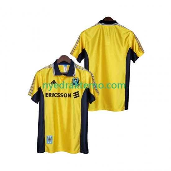 Olympique de Marseille Fotballdrakt 1998 Retro Herre Tredjedraktsett 1999 Kortermet