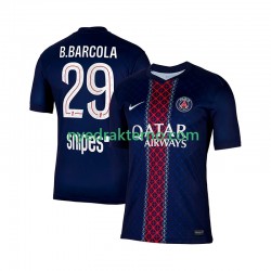 Paris Saint-Germain Fotballdrakt Bradley Barcola 29 Herre Hjemmedraktsett 2025-2026 Kortermet