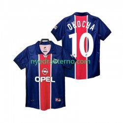 Paris Saint-Germain Fotballdrakt OKOCHA 10 1998 Retro Herre Hjemmedraktsett 1999 Kortermet