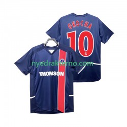 Paris Saint-Germain Fotballdrakt OKOCHA 10 2002 2003 Retro Herre Hjemmedraktsett Kortermet