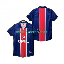 Paris Saint-Germain Fotballdrakt 1998 Retro Herre Hjemmedraktsett 1999 Kortermet