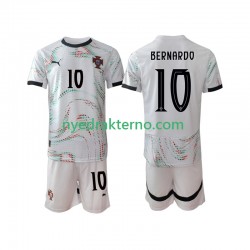 Portugal Fotballdrakt Bernardo Silva 10 Barn Bortedraktsett 2025-2026 Kortermet