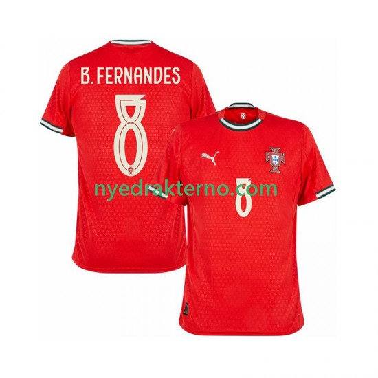 Portugal Fotballdrakt Bruno Fernandes 8 Herre Hjemmedraktsett 2025-2026 Kortermet