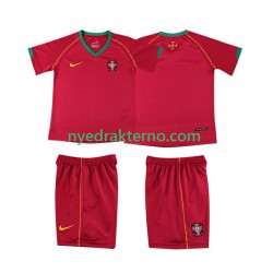 Portugal Fotballdrakt Retro Barn Hjemmedraktsett 2006 Kortermet