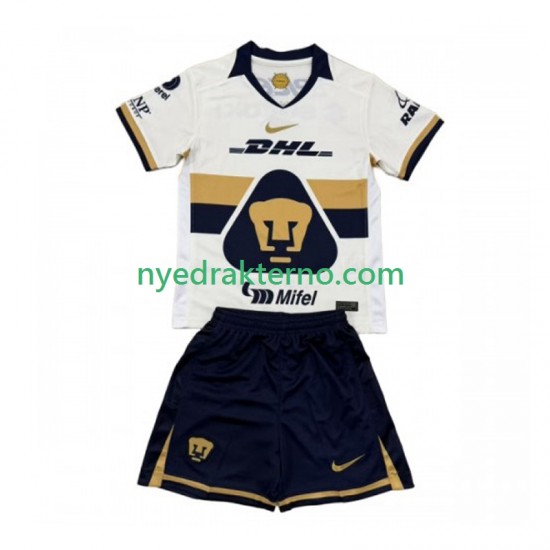 Pumas UNAM Fotballdrakt Barn Hjemmedraktsett 2025-2026 Kortermet