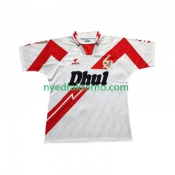 Rayo Vallecano Fotballdrakt 1995 Retro Herre Hjemmedraktsett 1994 Kortermet