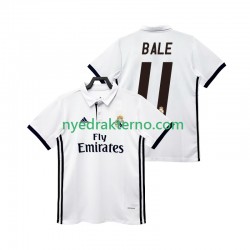 Real Madrid Fotballdrakt BALE 11 2017 2018 Retro Herre Hjemmedraktsett Kortermet
