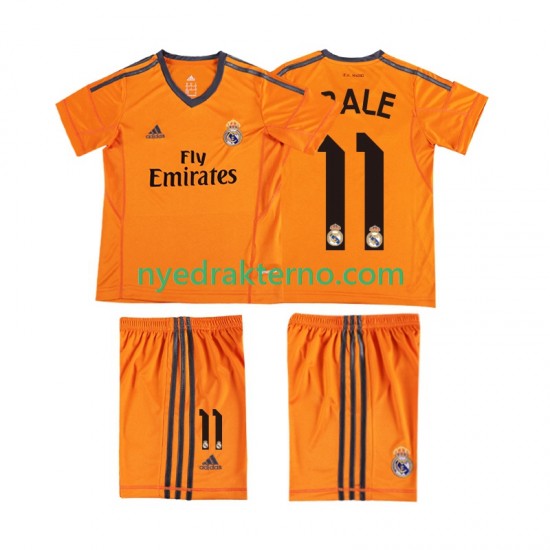 Real Madrid Fotballdrakt BALE 11 2013 2014 Retro Barn Tredjedraktsett Kortermet