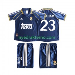 Real Madrid Fotballdrakt BECERHAM 23 1998 Retro Barn Tredjedraktsett 1999 Kortermet
