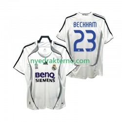 Real Madrid Fotballdrakt BECKHAM 23 2007 Retro Herre Hjemmedraktsett 2006 Kortermet