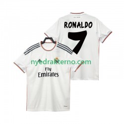 Real Madrid Fotballdrakt Cristiano Ronaldo 7 2013 2014 Retro Herre Hjemmedraktsett Kortermet