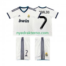 Real Madrid Fotballdrakt Cristiano Ronaldo 7 2012 2013 Retro Barn Hjemmedraktsett Kortermet