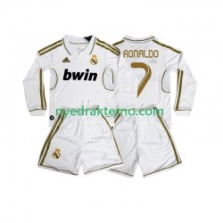 Real Madrid Fotballdrakt Cristiano Ronaldo 7 2012 Retro Barn Hjemmedraktsett 2011 Langermet