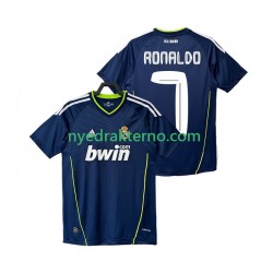 Real Madrid Fotballdrakt Cristiano Ronaldo 7 Retro Herre Bortedraktsett 2011 2010 Kortermet