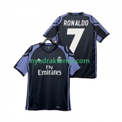 Real Madrid Fotballdrakt Cristiano Ronaldo 7 2016 2017 Retro Herre Tredjedraktsett Kortermet
