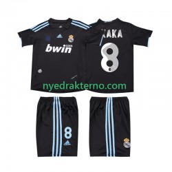 Real Madrid Fotballdrakt KAKA 8 2009 Retro Barn Bortedraktsett 2010 Kortermet