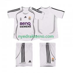 Real Madrid Fotballdrakt 2007 Retro Barn Hjemmedraktsett 2006 Kortermet