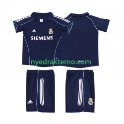 Real Madrid Fotballdrakt 2005 Retro Barn Bortedraktsett 2006 Kortermet