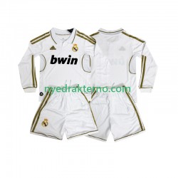 Real Madrid Fotballdrakt 2012 Retro Barn Hjemmedraktsett 2011 Langermet