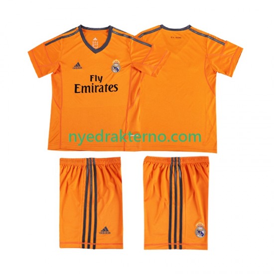 Real Madrid Fotballdrakt 2013 2014 Retro Barn Tredjedraktsett Kortermet