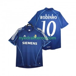 Real Madrid Fotballdrakt ROBINHO 10 2005 Retro Herre Bortedraktsett 2006 Kortermet