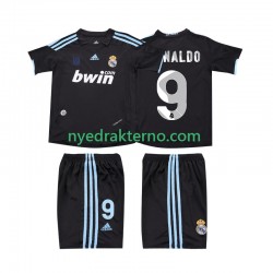 Real Madrid Fotballdrakt RONALDO 9 2009 Retro Barn Bortedraktsett 2010 Kortermet