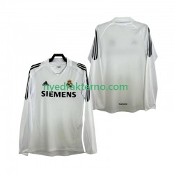 Real Madrid Fotballdrakt 2005 Retro Herre Hjemmedraktsett 2006 Langermet