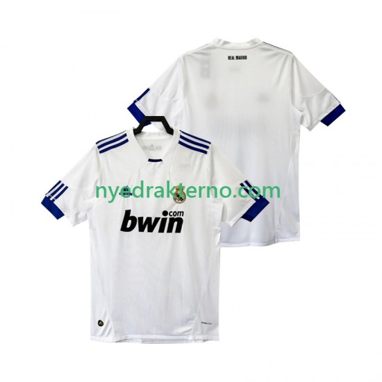 Real Madrid Fotballdrakt Retro Herre Hjemmedraktsett 2011 2010 Kortermet