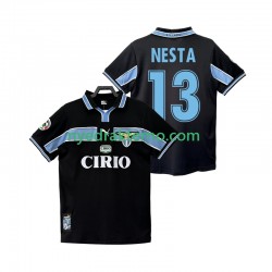 SS Lazio Fotballdrakt NESTA 13 1998 Retro Herre Bortedraktsett 1999 Kortermet