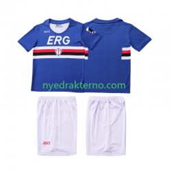 Sampdoria Fotballdrakt 1990 1991 Retro Barn Hjemmedraktsett Kortermet