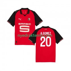 Stade Rennais Fotballdrakt Andres Gomez 20 Herre Hjemmedraktsett 2025-2026 Kortermet