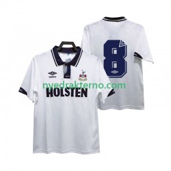 Tottenham Hotspur Fotballdrakt 8 1991 1993 Retro Herre Hjemmedraktsett Kortermet