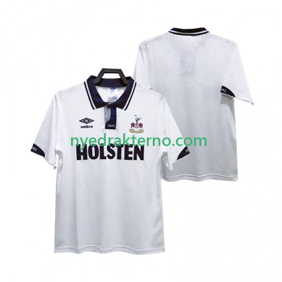 Tottenham Hotspur Fotballdrakt 1991 1993 Retro Herre Hjemmedraktsett Kortermet