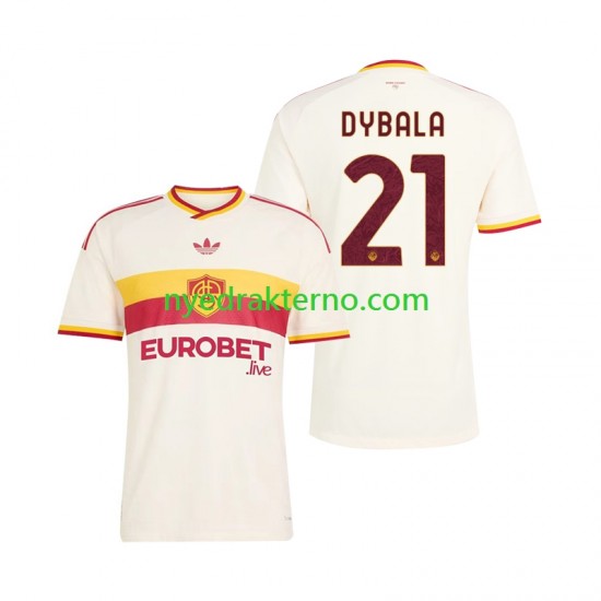 AS Roma Fotballdrakt Paulo Dybala 21 Herre Bortedraktsett 2026-2027 Kortermet