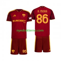 AS Roma Fotballdrakt Rodrigo Mora 86 Barn Hjemmedraktsett 2026-2027 Kortermet