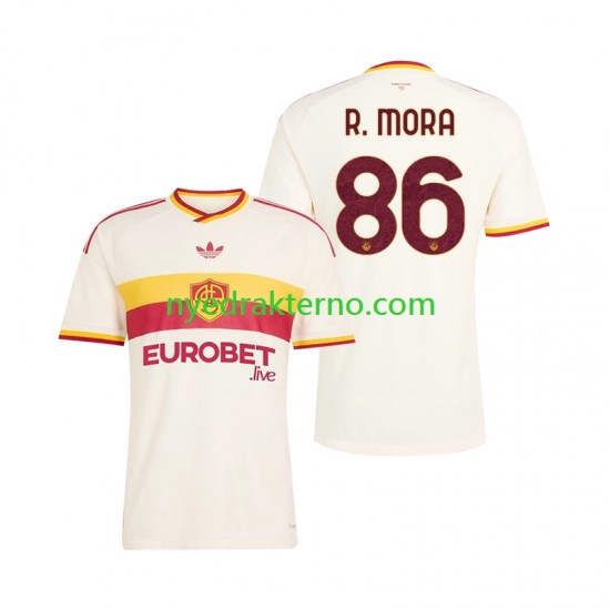 AS Roma Fotballdrakt Rodrigo Mora 86 Herre Bortedraktsett 2026-2027 Kortermet