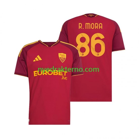 AS Roma Fotballdrakt Rodrigo Mora 86 Herre Hjemmedraktsett 2026-2027 Kortermet
