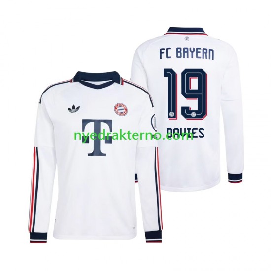 FC Bayern München Fotballdrakt Alphonso Davies 19 Herre Bortedraktsett 2026-2027 Langermet
