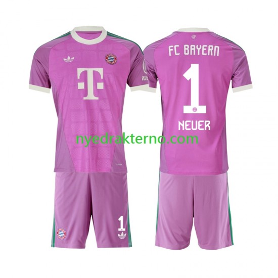 FC Bayern München Fotballdrakt Manuel Neuer 1 Keeper Barn Tredjedraktsett 2026-2027 Kortermet