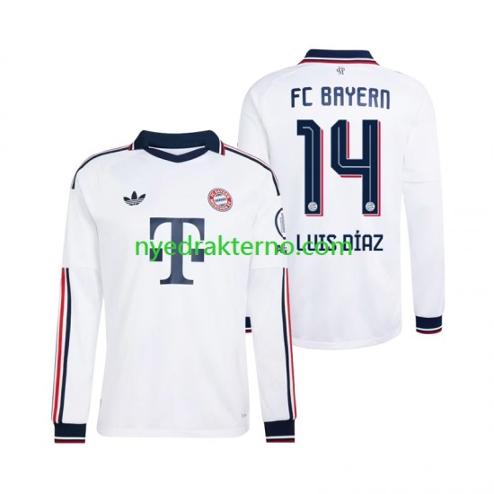 FC Bayern München Fotballdrakt Luis Diaz 14 Herre Bortedraktsett 2026-2027 Langermet