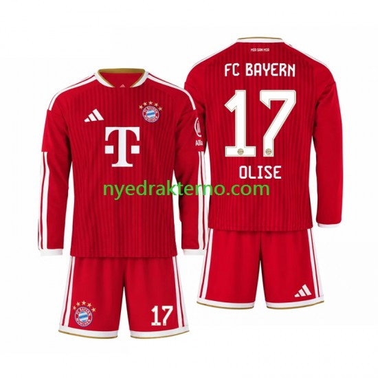 FC Bayern München Fotballdrakt Michael Olise 17 Barn Hjemmedraktsett 2026-2027 Langermet