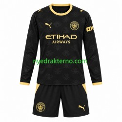 Manchester City Fotballdrakt Barn Bortedraktsett 2026-2027 Langermet
