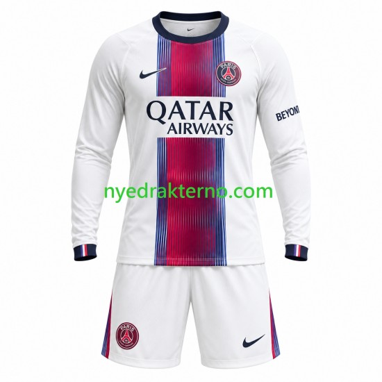 Paris Saint-Germain Fotballdrakt Barn Bortedraktsett 2026-2027 Langermet