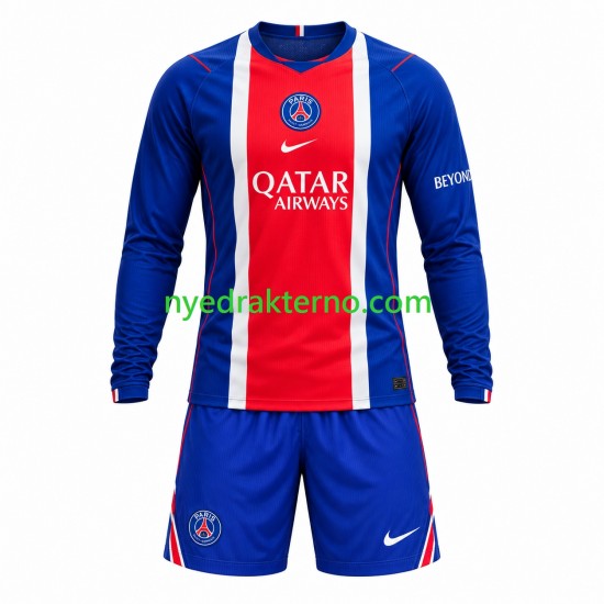 Paris Saint-Germain Fotballdrakt Barn Hjemmedraktsett 2026-2027 Langermet