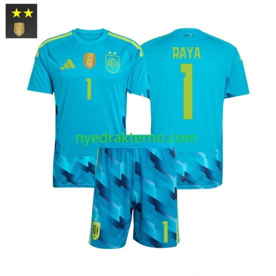 Spania Fotballdrakt David Raya 1 Keeper Barn Hjemmedraktsett 2026-2027 Kortermet