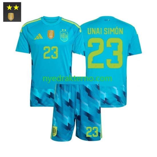 Spania Fotballdrakt Unai Simon 23 Keeper Barn Hjemmedraktsett 2026-2027 Kortermet