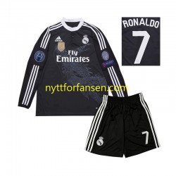 Real Madrid Fotballdrakt Cristiano Ronaldo 7 2014 Retro Barn Tredjedraktsett Langermet