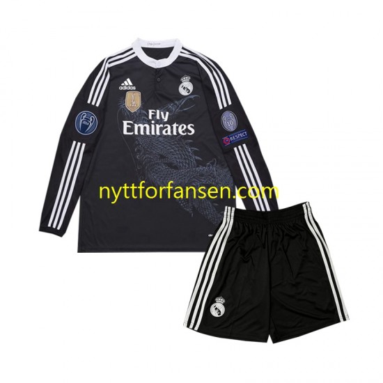 Real Madrid Fotballdrakt 2014 Retro Barn Tredjedraktsett Langermet