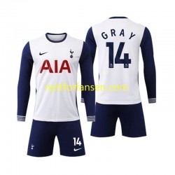 Fotballdrakt Tottenham Spurs Gray 14 Barn Hjemmedraktsett 2024-2025 Langermet